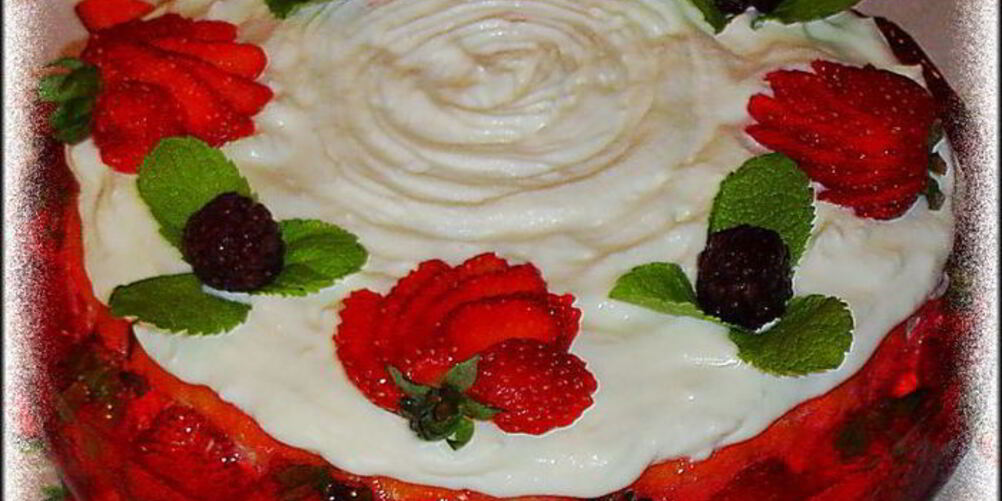 Рецепт торт клубничка