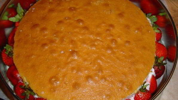 торт клубничка