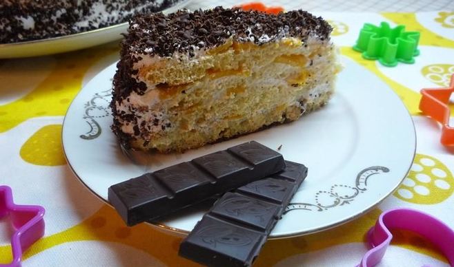 Торт Молочная девочка со сливочным кремом