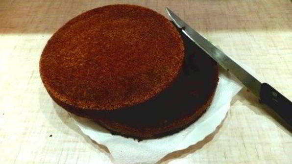 торт негр в пене