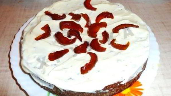 торт негр в пене