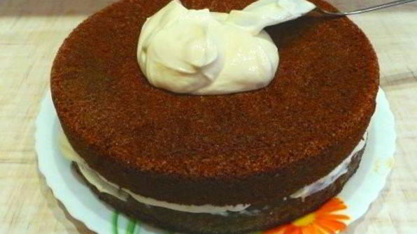 торт негр в пене