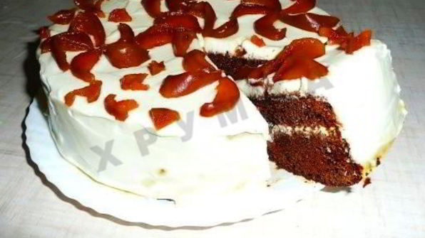 торт негр в пене