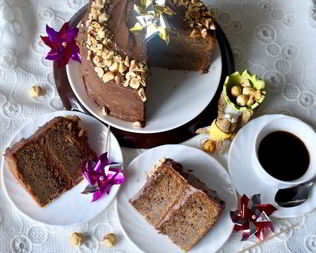 Торт с фундуком и шоколадно-ореховым кремом Пробуждение