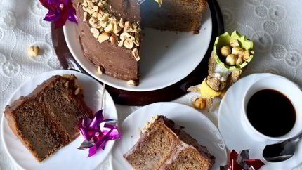 Торт с фундуком и шоколадно-ореховым кремом Пробуждение