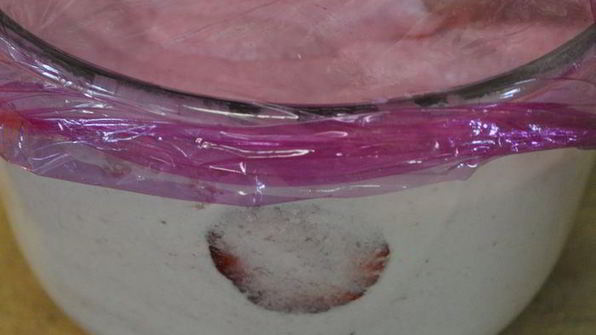 торт с клубничным муссом и белым шоколадом