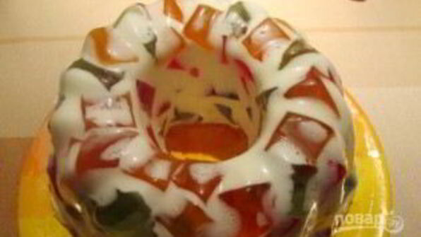 торт самоцветы в снегу