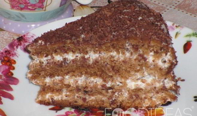 Торт Трухлявый пень с вареньем