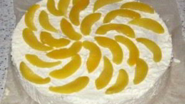 торт творожный