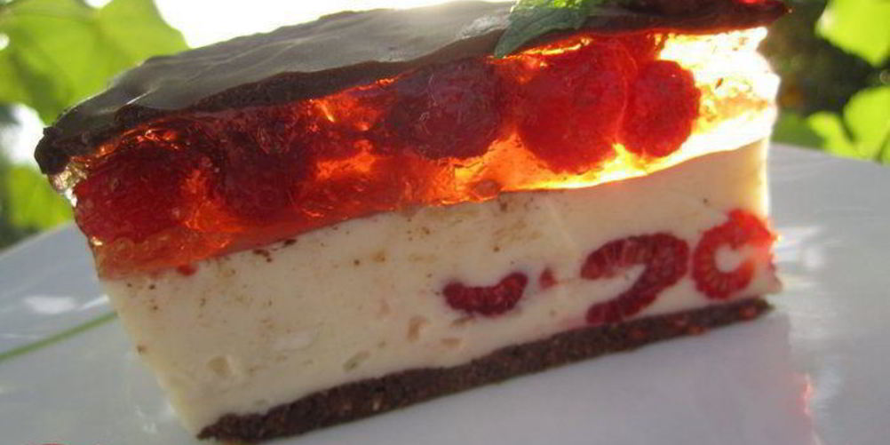 Рецепт торт зефирно-малиновый