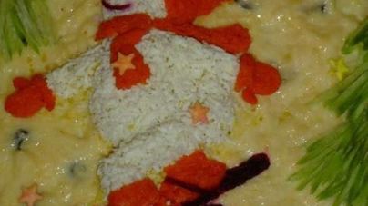 Закусочный торт на Новый год