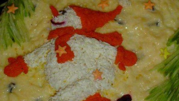 закусочный торт на новый год