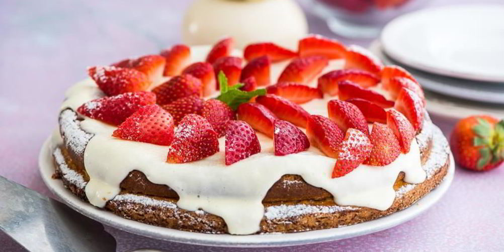 Рецепт заварной торт с клубникой