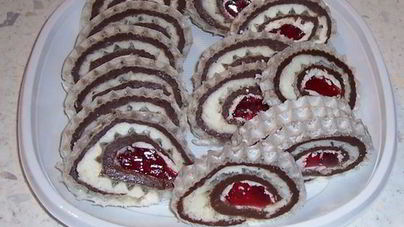 Вафельный рулет