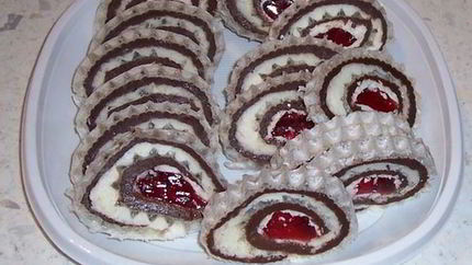 Вафельный рулет