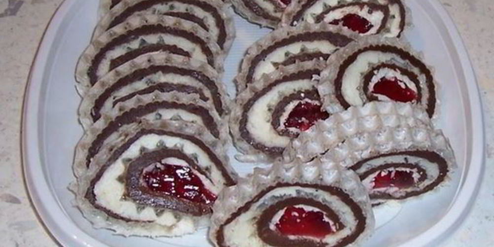 Рецепт вафельный рулет