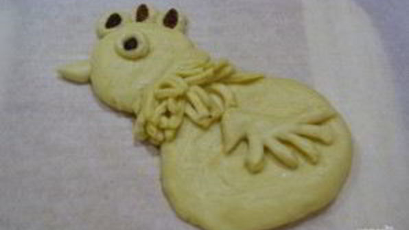 выпечка в виде петуха