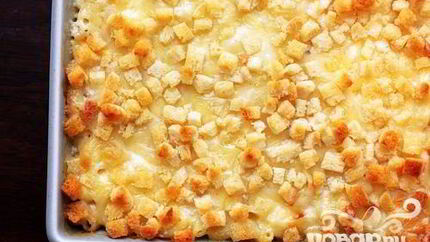 Домашняя запеканка с макаронами и сыром