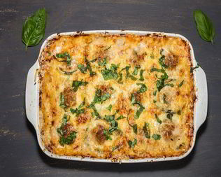 Кабачковая запеканка с мясом