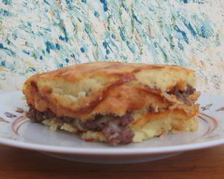 Картофельная запеканка с фаршем и сыром