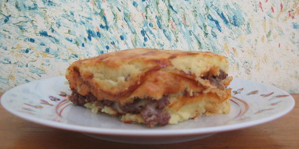 Рецепт картофельная запеканка с фаршем и сыром