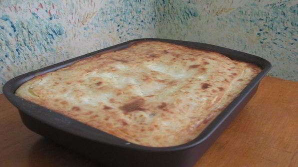 картофельная запеканка с фаршем и сыром