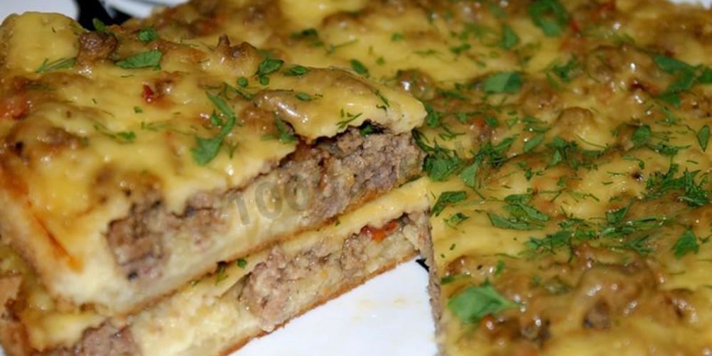 Рецепт картофельная запеканка с фаршем в мультиварке