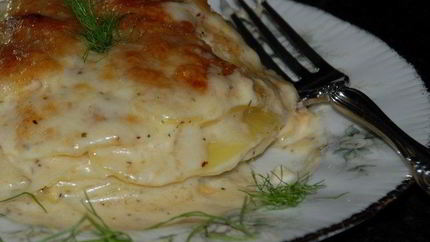 Картофельная запеканка с фенхелем