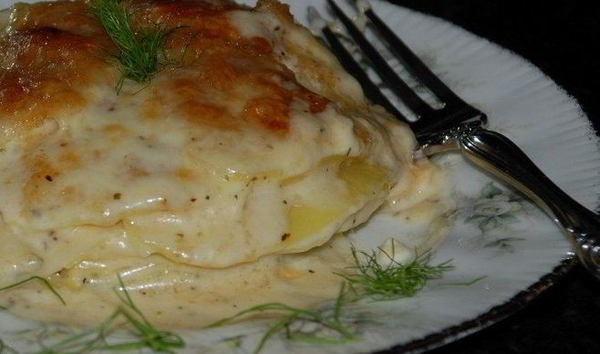 Картофельная запеканка с фенхелем