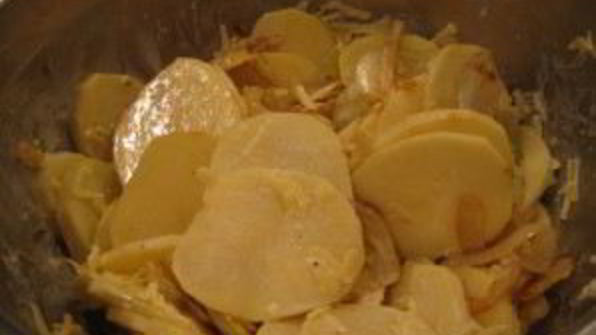 картофельная запеканка с фенхелем