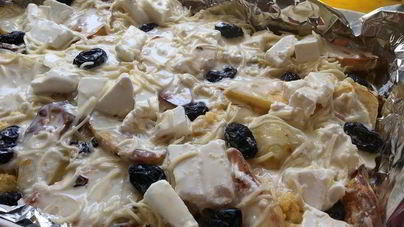 Картофельная запеканка с капустой и грибами