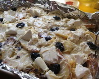 Картофельная запеканка с капустой и грибами