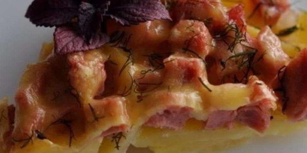 Рецепт картофельная запеканка с колбасой