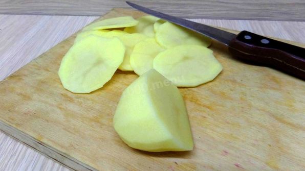 картофельная запеканка с куриной печенью