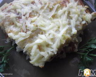 Картофельная запеканка с шампиньонами