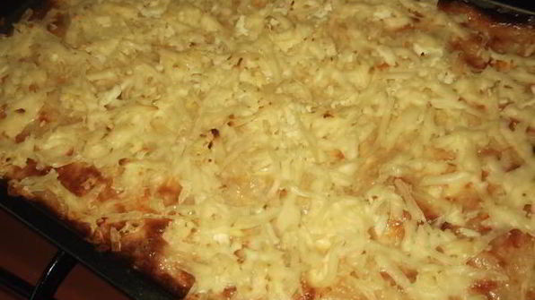 картофельная запеканка с шампиньонами