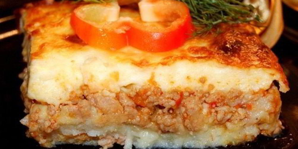Рецепт картофельная запеканка с соусом бешамель