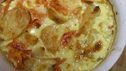 Картофельная запеканка слоями