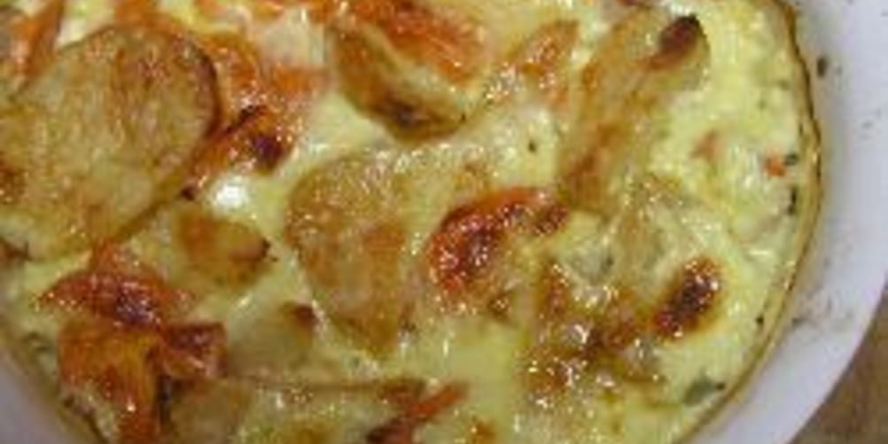 Рецепт картофельная запеканка слоями