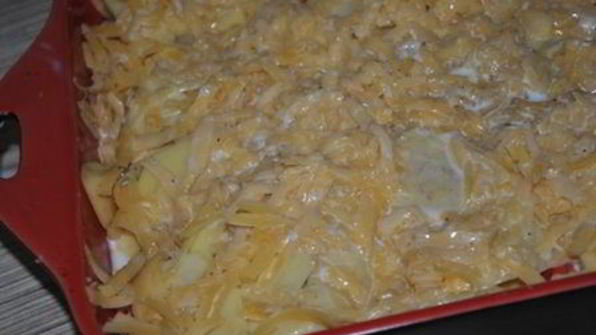 картофельная запеканка со сладким перцем