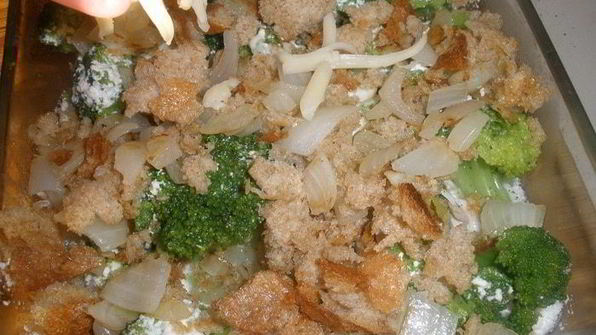 куриная запеканка с брокколи