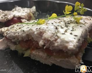 Легкая куриная запеканка