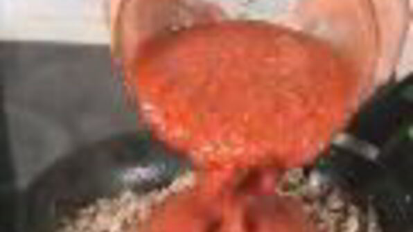 макаронная запеканка со свининой и миндалем