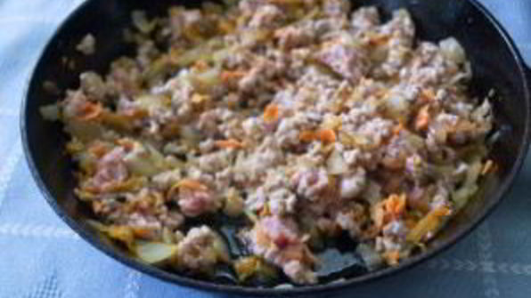 мясная запеканка в микроволновке