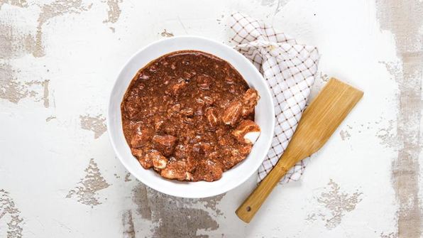 нежная шоколадно-рисовая запеканка