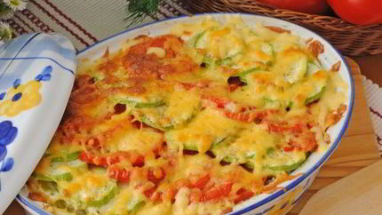 Овощная запеканка с кабачками
