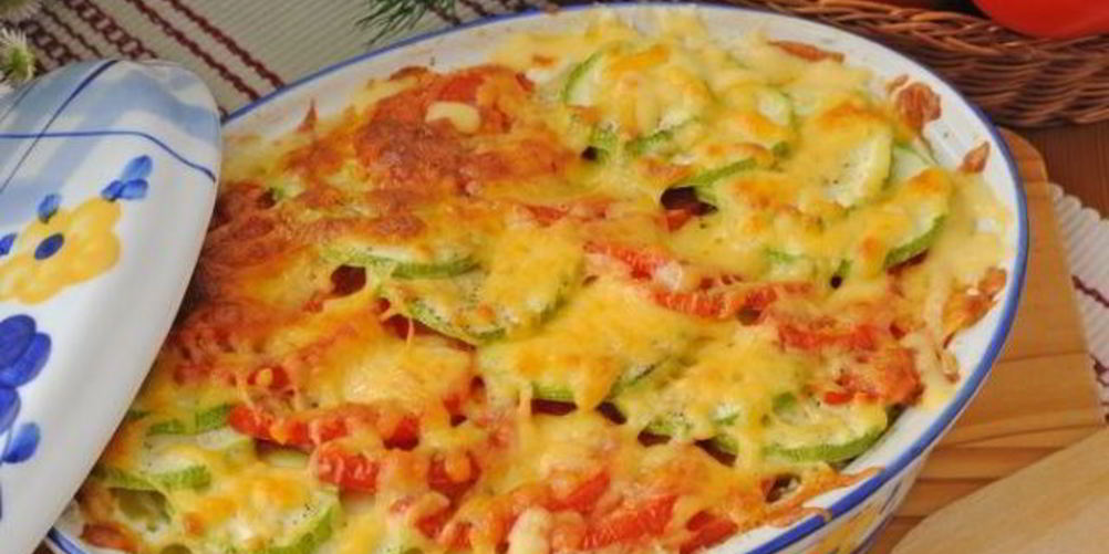 Рецепт овощная запеканка с кабачками