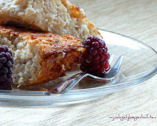 Овсяно-творожная запеканка с бананом