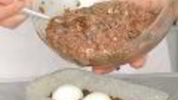 пасхальная балканская запеканка из потрохов