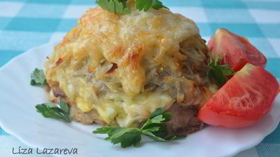 Порционные запеканки из фарша Стожки